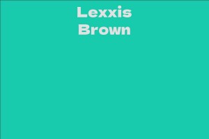 Lexxis Brown