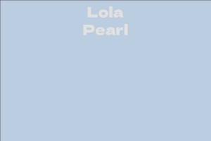 Lola Pearl