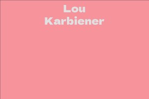 Lou Karbiener