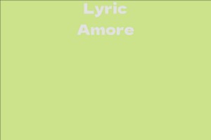 Lyric Amore