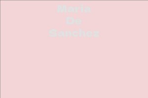 Maria De Sanchez