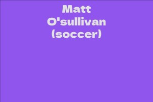 Matt O'sullivan (soccer)