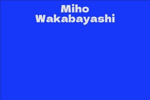 Miho Wakabayashi