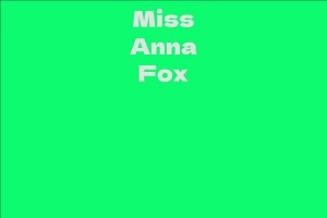 Miss Anna Fox