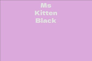 Ms Kitten Black