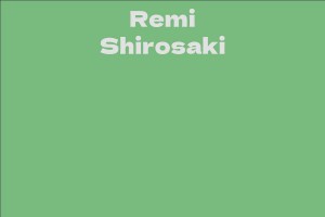 Remi Shirosaki