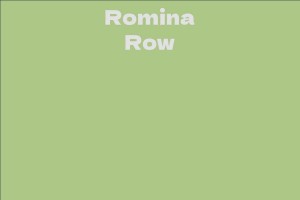 Romina Row