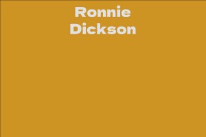 Ronnie Dickson