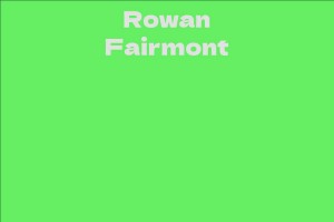 Rowan Fairmont