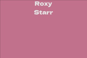 Roxy Starr