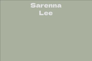 Sarenna Lee