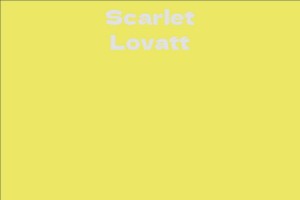 Scarlet Lovatt