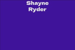 Shayne Ryder