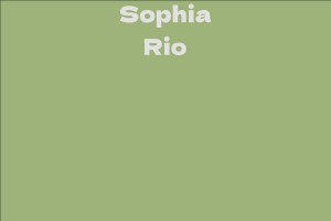 Sophia Rio