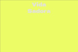 Vida Sadora