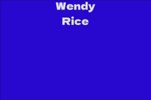 Wendy Rice